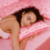 slip pure silk queen pillowcase - strawberry cupcake, , large, image4