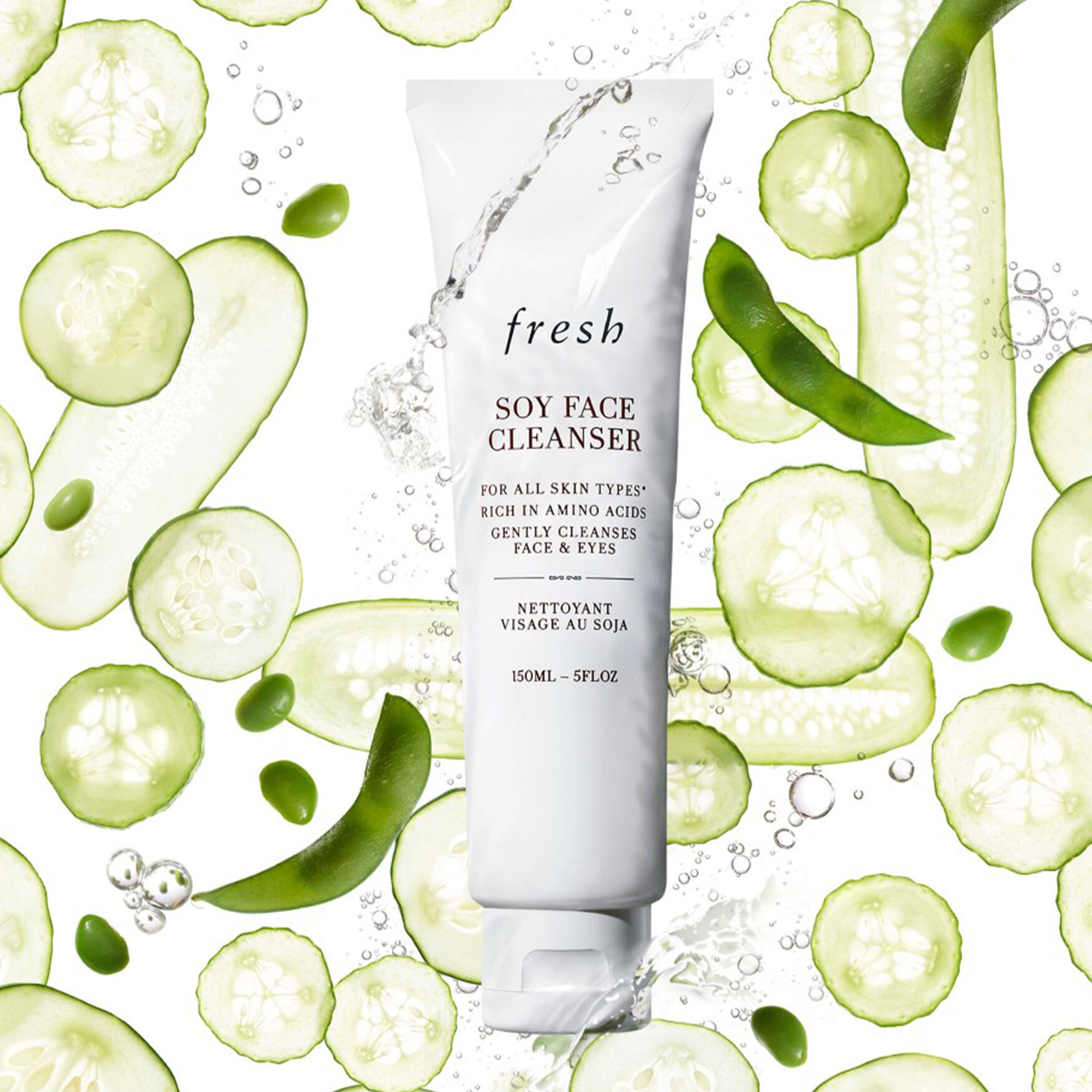Fresh Soy Face Cleanser 150ml Fresh Soy Face Cleanser - 50ml | LOOKFANTASTIC