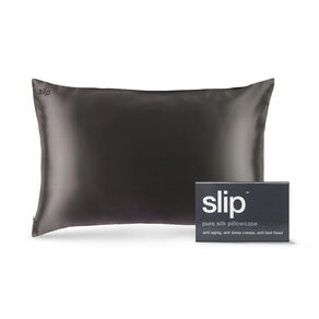 Silk Pillowcase - Queen Standard, CHARCOAL, large