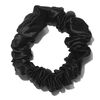 Large Silk Scrunchies, BLACK, large, image3