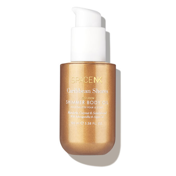 Caribbean Shores Shimmer Body Oil - Golden, , large, image1