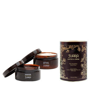 Rituel corporel café et crème pour lisser la peau