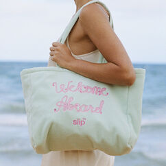 Pure Silk Travel Pillow and Beach Bag - Les Vacances, , large, image5