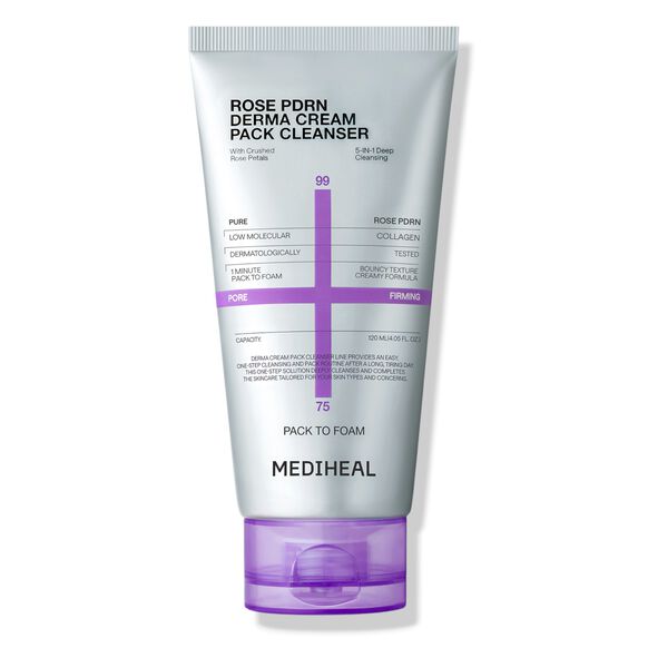 Derma Cream Pack Cleanser Rose PDRN, , large, image1