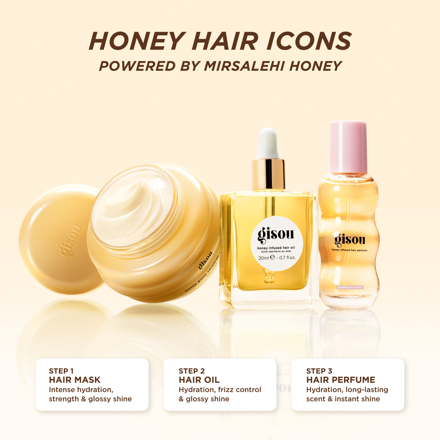 Gisou Honey Hair Icons | Space NK