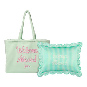 Pure Silk Travel Pillow and Beach Bag - Les Vacances