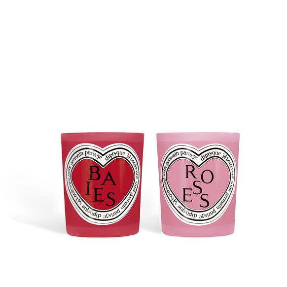 Valentines Day Baies and Roses Candle Duo Set 2x190g, , large, image1