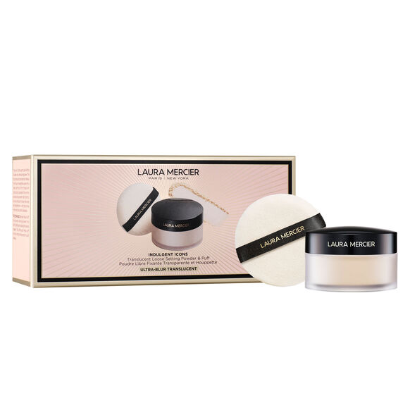 Indulgent Icons Ultra-Blur Translucent Loose Setting Powder + Puff, , large, image1