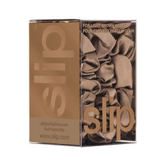 Pure Silk Assorted Scrunchies - Various Colours, LIGHT BROWN, large, image4