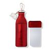 Burgundy Mirror Lip Holder with Charm, , large, image2