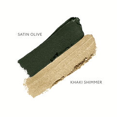 Satin & Shimmer Duet Eyeshadow, SATIN OLIVE/KHAKI SHIMMER, large, image2