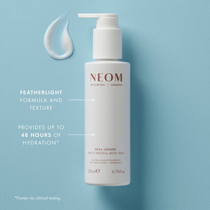 NEOM Real Luxury Magnesium Bath Milk - 300ml, With Lavender, Jasmine & Sandalwood For Relaxation & Muscle Relief 1 thumbnail image