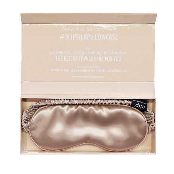 Silk Sleep Mask, CARAMEL, large, image1