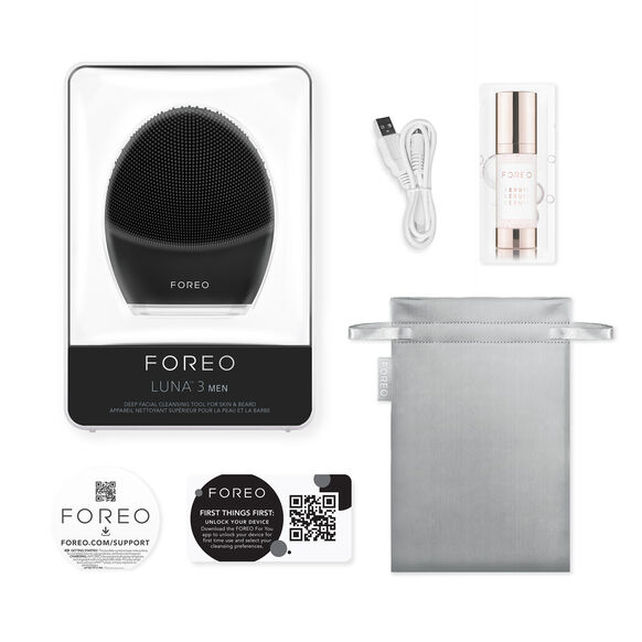 Luna 3 Facial Cleansing Brush for Men, , large, image3