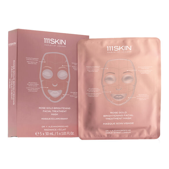 Rose Gold Brightening Facial Treatment Mask, , large, image1