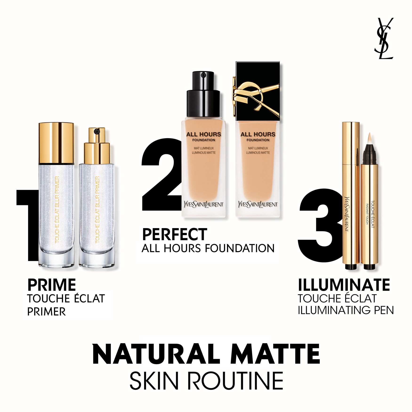 YSL Beauty All Hours Luminous Matte Foundation SPF39 | Space NK