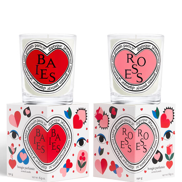 Diptyque Limited Edition Valentines Duo Baies & Roses Space NK
