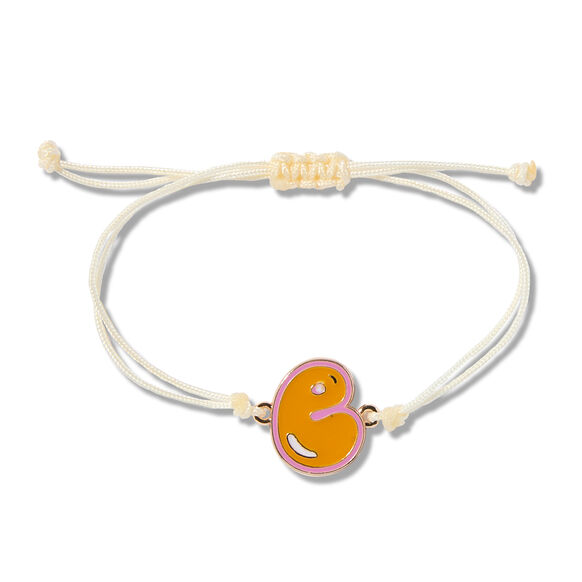 Alphabet Lucky Bracelet Charm, E, large, image1