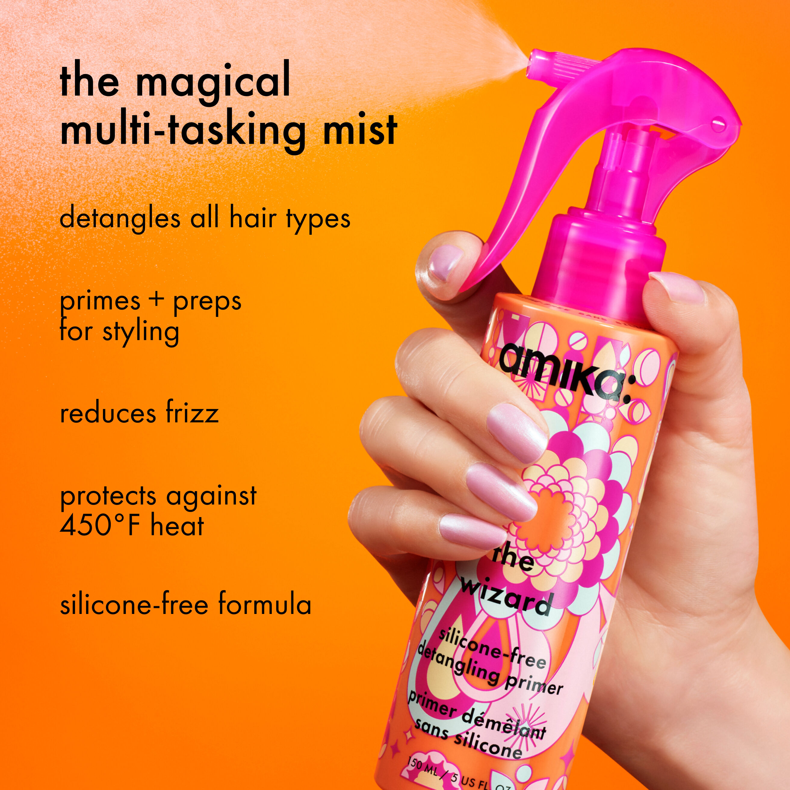 Amika The Wizard Silicone Free Detangling Primer | Space NK