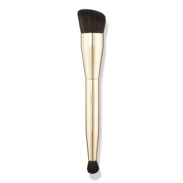 The Dual Contour Brush Precision Cheek and Eye Brush for Quick Coloration and Sculpting, , large, image1