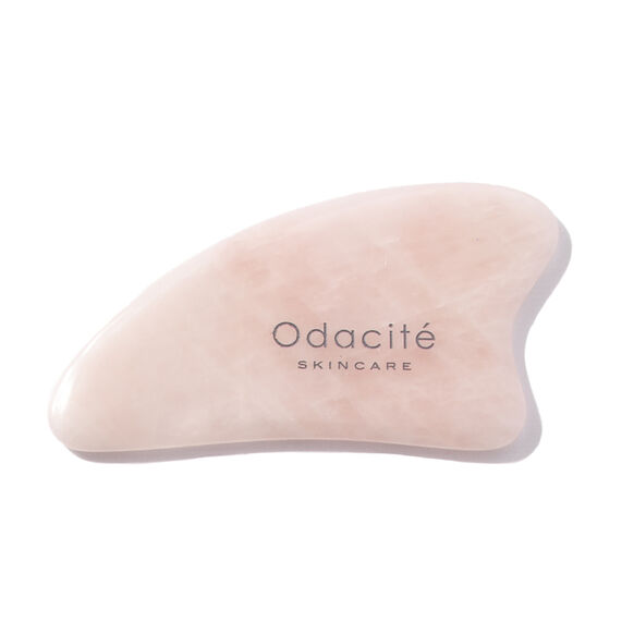 Outil de beauté Gua Sha à quartz rose pour les contours en cristal, , large, image1