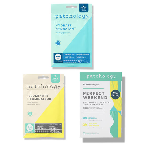 Perfect Weekend Hydrating + Illuminating Sheet Mask Bundle, , large, image1