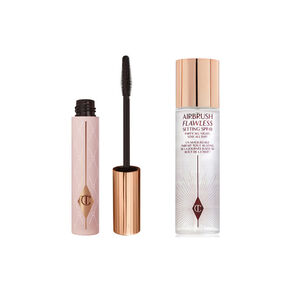 Ensemble Finishing Touch - Airbrush Flawless Setting Spray 100ML & Push Up Mascara 10ML en Super Black