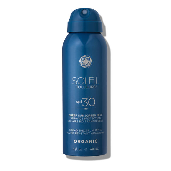 Organic Sheer Sunscreen Mist SPF30 Travel Size, , large, image1