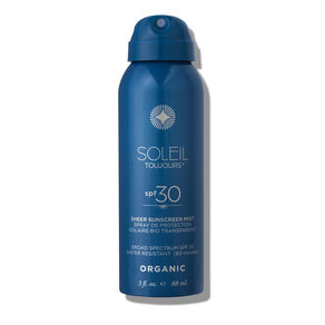 Organic Sheer Sunscreen Mist SPF30 Travel Size