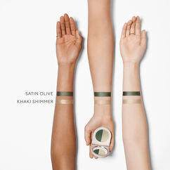Satin & Shimmer Duet Eyeshadow, SATIN OLIVE/KHAKI SHIMMER, large, image6