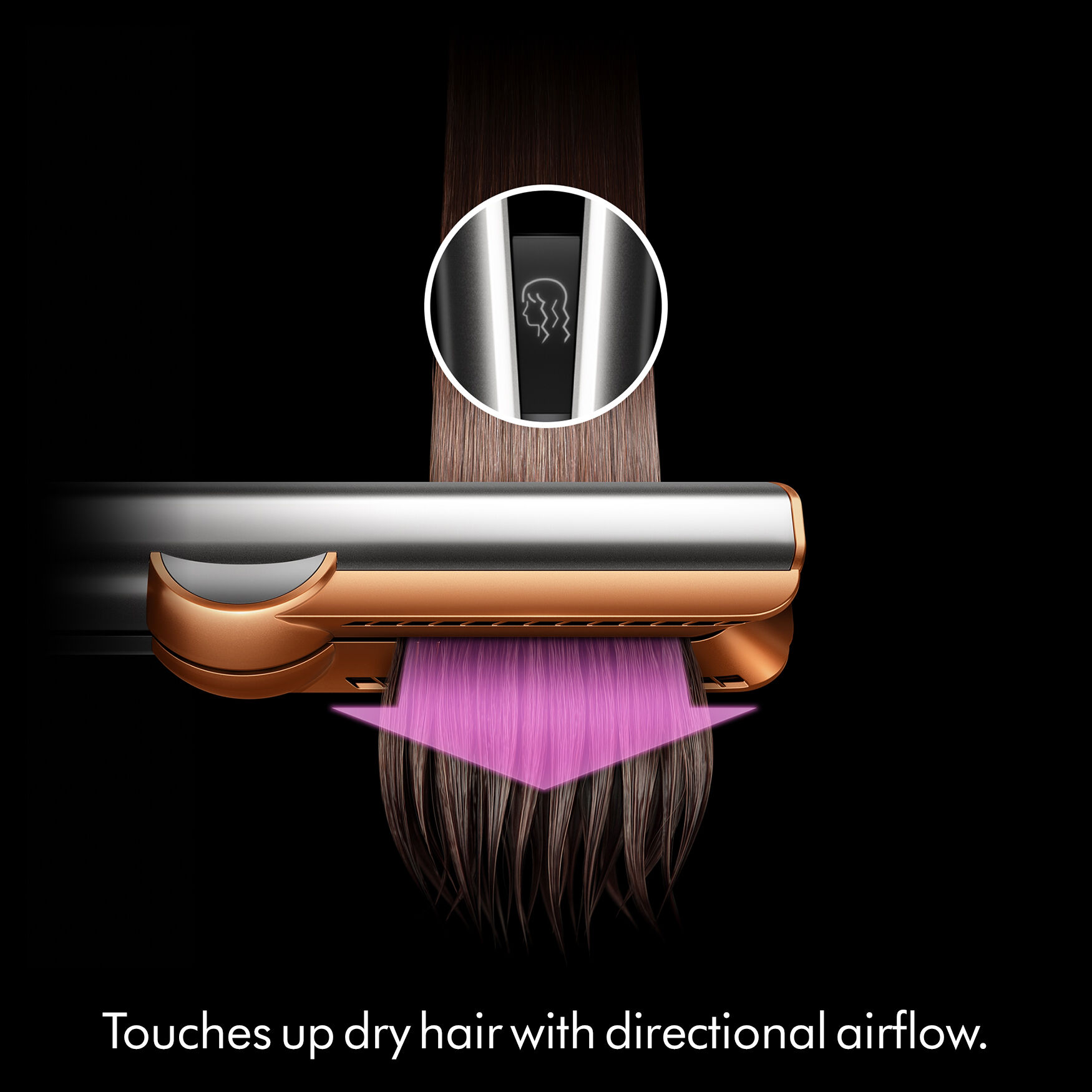 Dyson Airstrait™ Dryer and Straightener- Amber Silk | Space NK