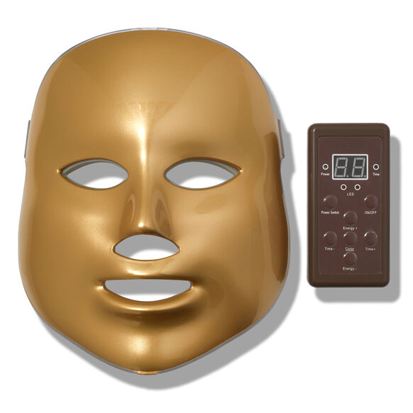 Appareil de traitement du visage par luminothérapie en or, , large, image1