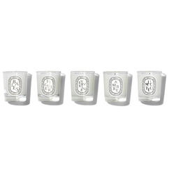 Set Of Five Scented Candles, , large, image2