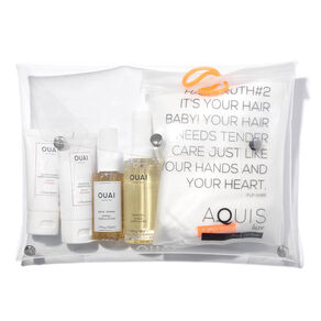 Ouai x Aquis Hair Essentials Set