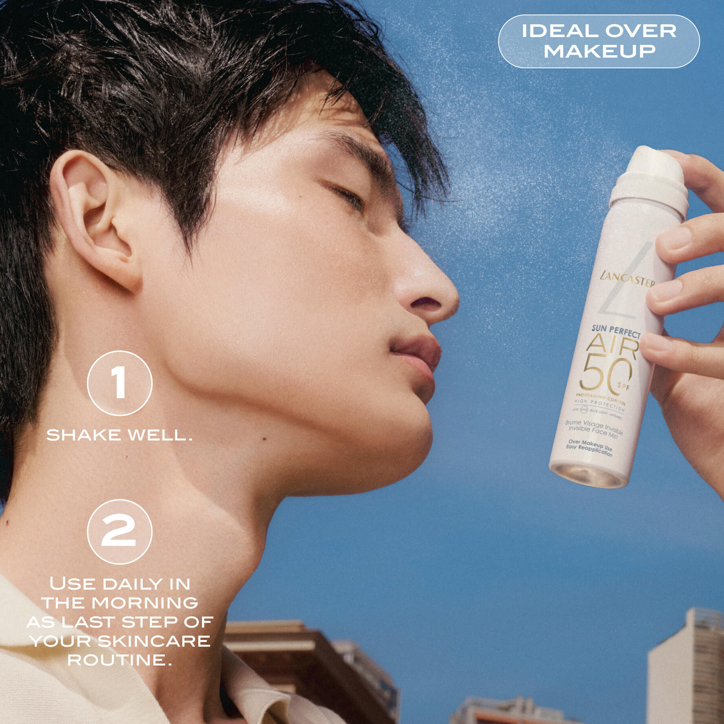 Lancaster Sun Perfect Air Invisible Face Mist SPF50 | Space NK