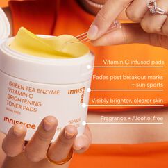 Green Tea Enzyme Vitamin C Toner Pads, , large, image6