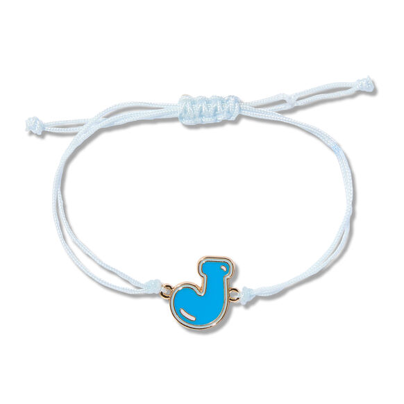 Alphabet Lucky Bracelet Charm, J, large, image1