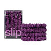 Pure Silk Skinny Scrunchies - Dark Purple