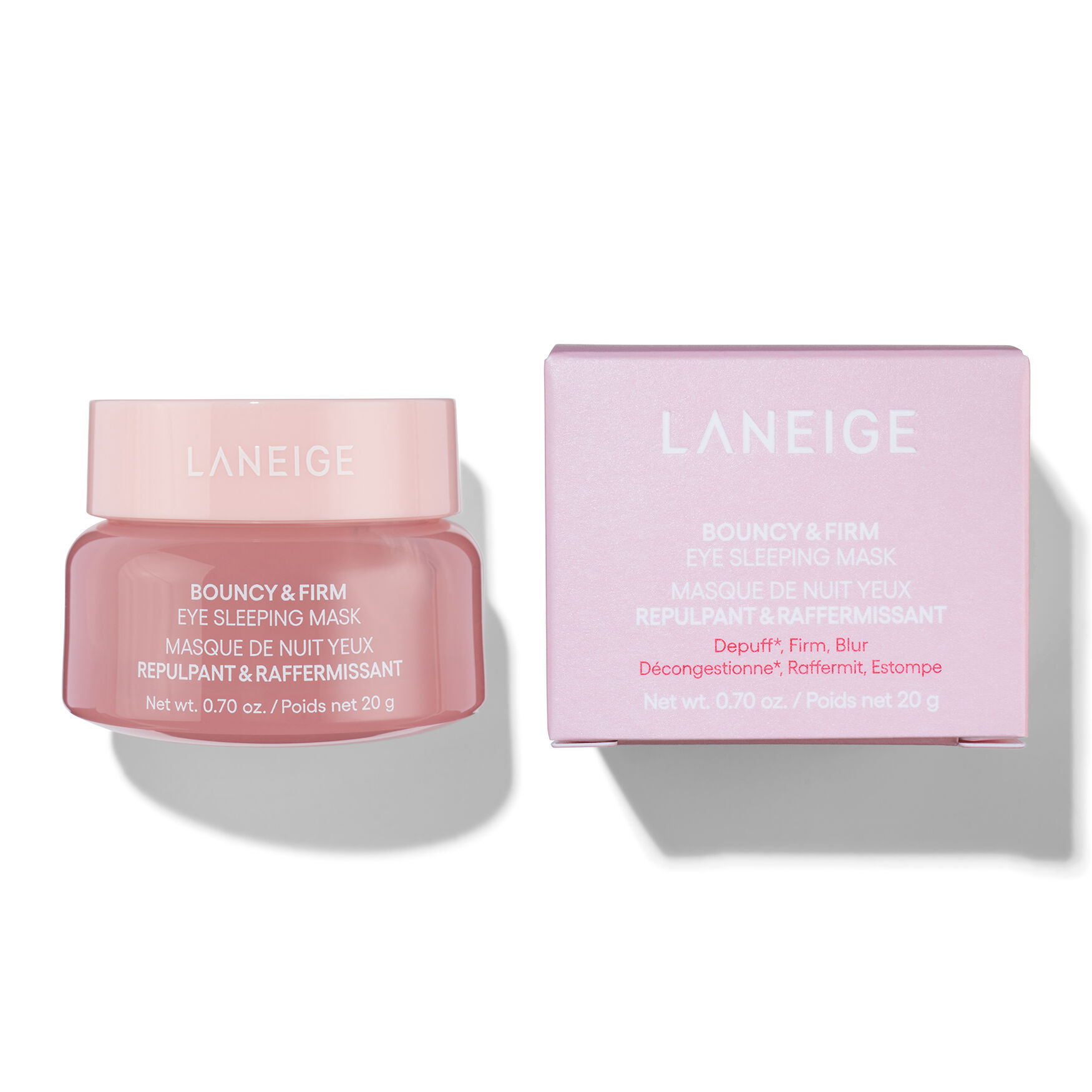 thumbnail image 2 of LANEIGE Bouncy & Firm Eye Sleeping Mask – 20g, Depuff & Firm, K-Beauty, Caffeine & Peptide 2 of 4