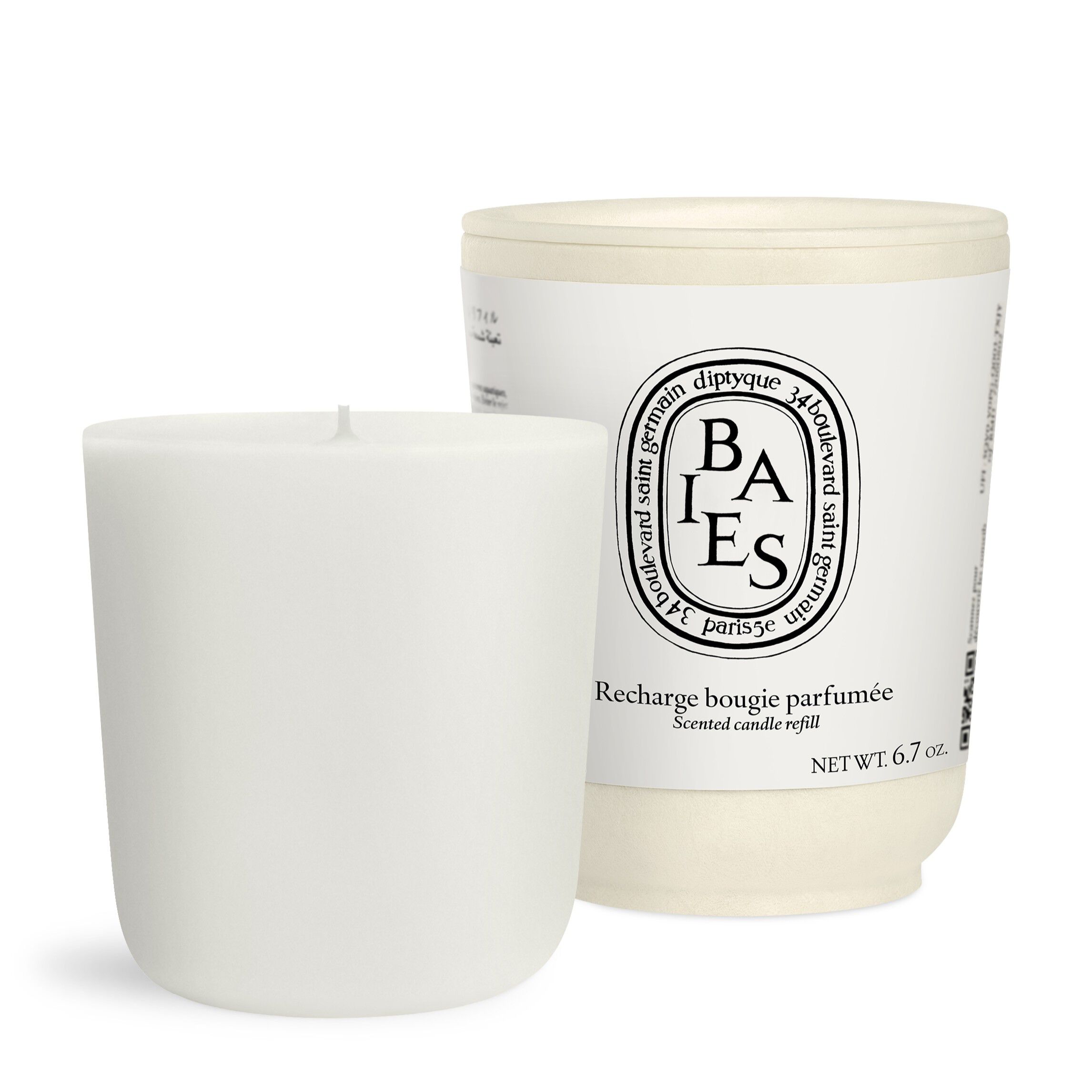 Diptyque bougie parfumée 190g Diptyque Refill Classic Candle Baies 190g | Space NK