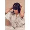 Masque de sommeil en soie, BLACK, large, image2