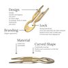 Nº1 Hairpin Steel  - Yellow Gold Finish, , large, image3