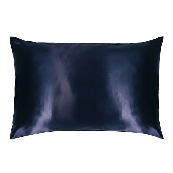 Silk Pillowcase - Queen Standard, NAVY, large, image1