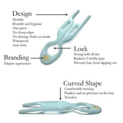 Nº1 Hairpin - Tantalizing Blue, , large, image4
