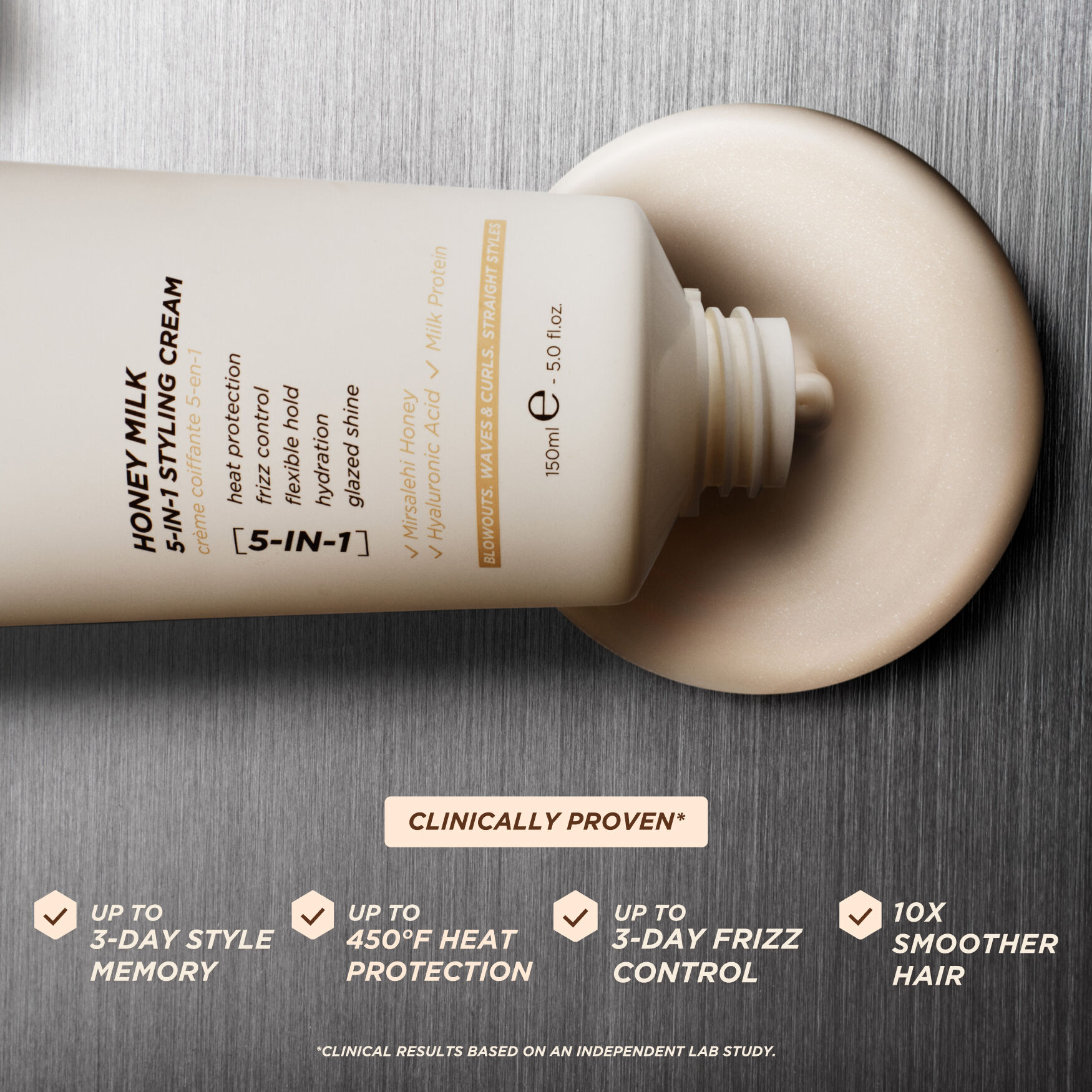 Gisou Honey Milk 5-In-1 Styling Cream | Space NK