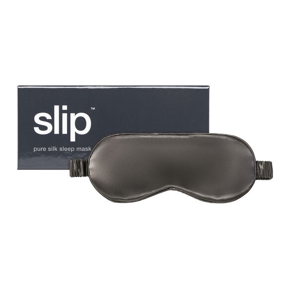 Silk Sleep Mask, CHARCOAL, large, image1