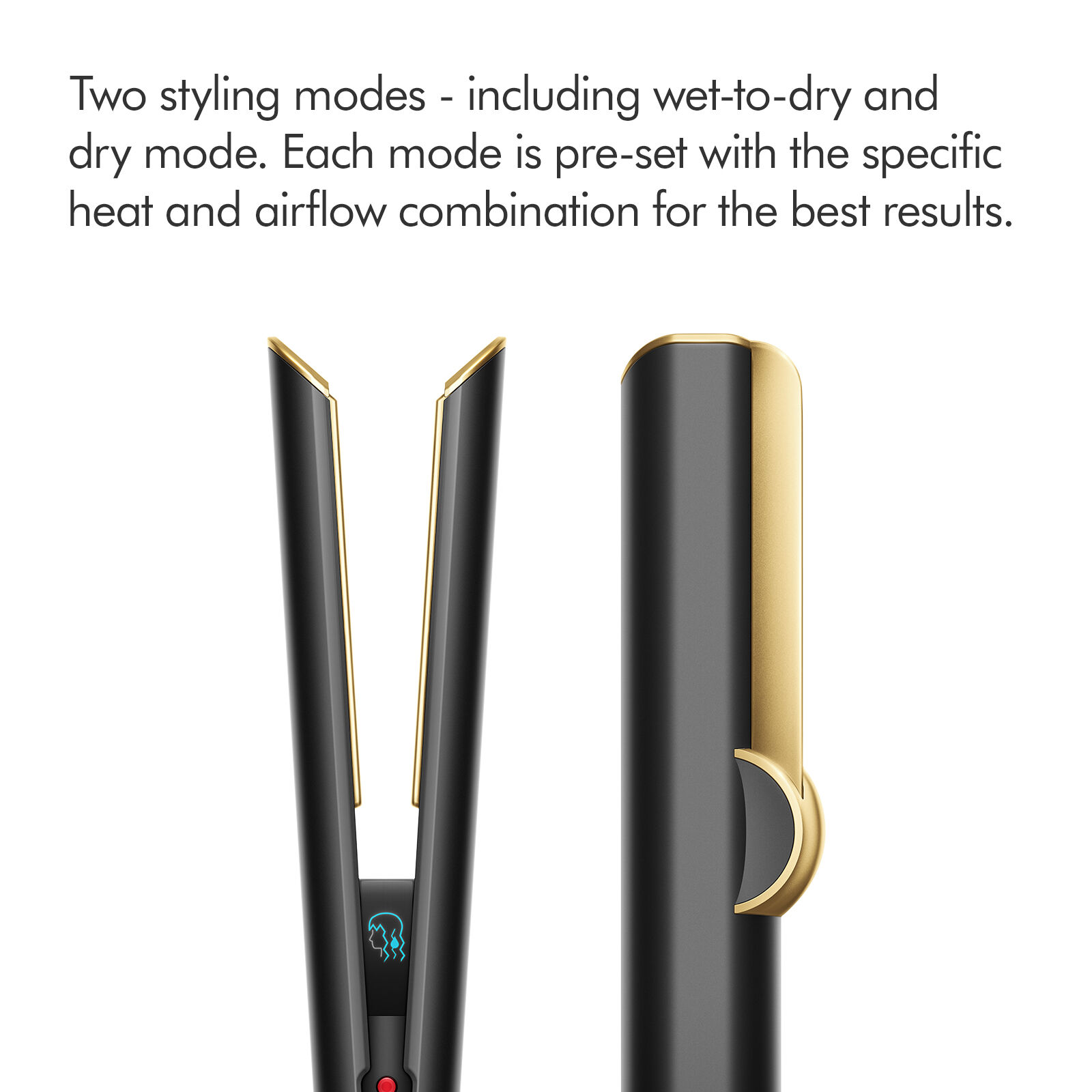 Dyson Airstrait™ Straightener (Onyx/Gold) | Space NK