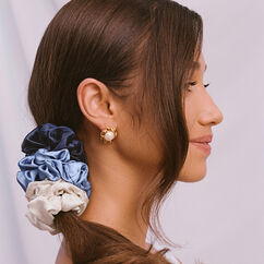 Pure Silk Large Scrunchies - Skye, , large, image9