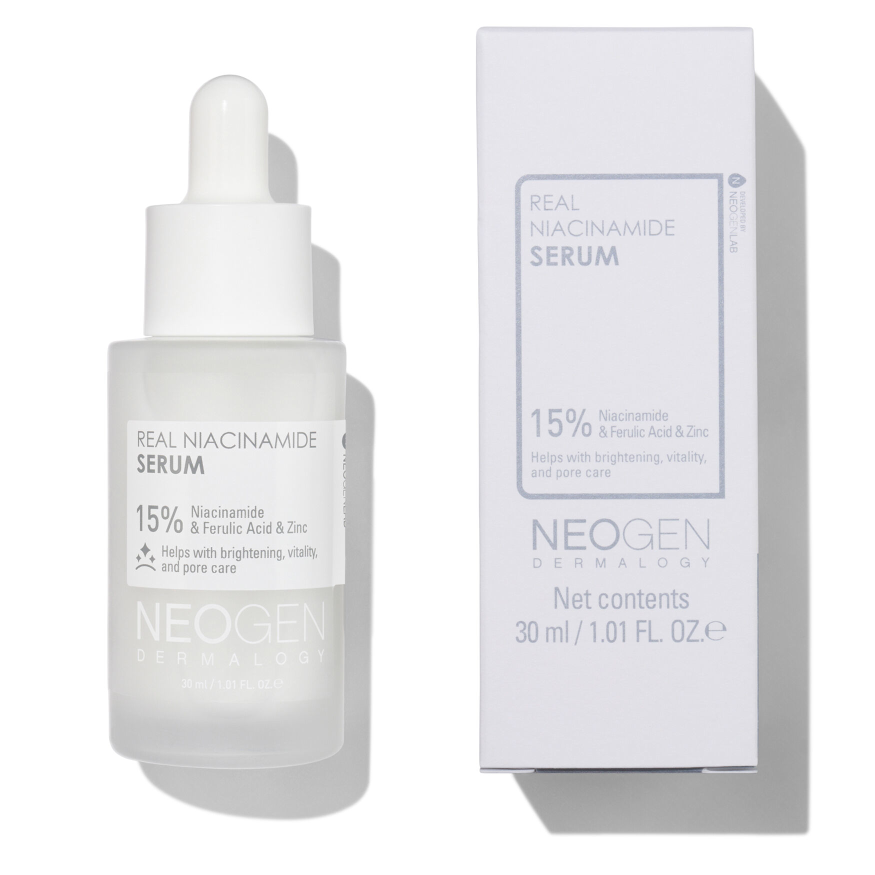 NEIGENE DAY8ml AND NIGHT SERUM 8ml　3本+1本 Soko Glam Neogen Dermalogy Real Niacinamide 15% Serum | Space NK