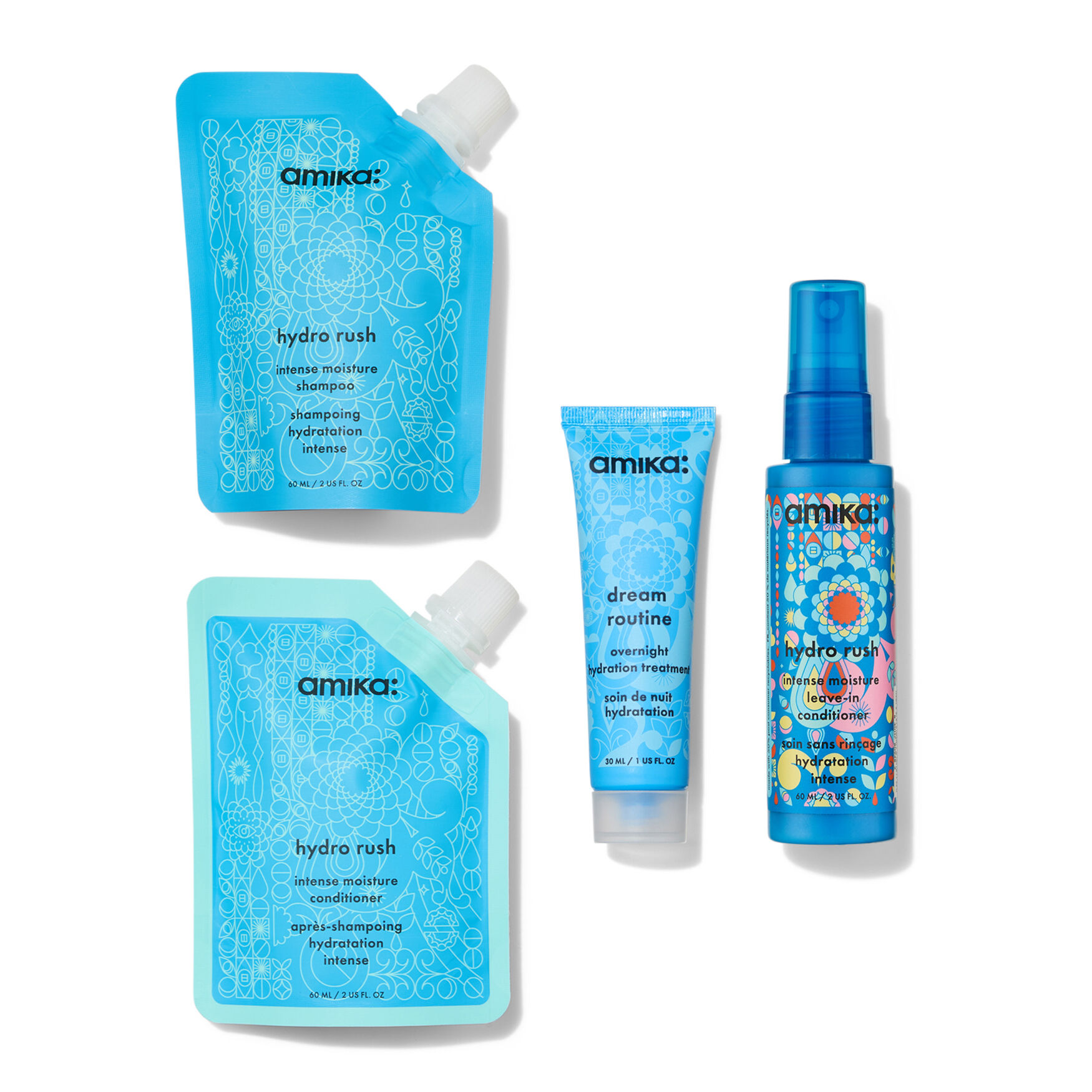 Amika Hydro Dream Hydration Routine Trial Set | Space NK